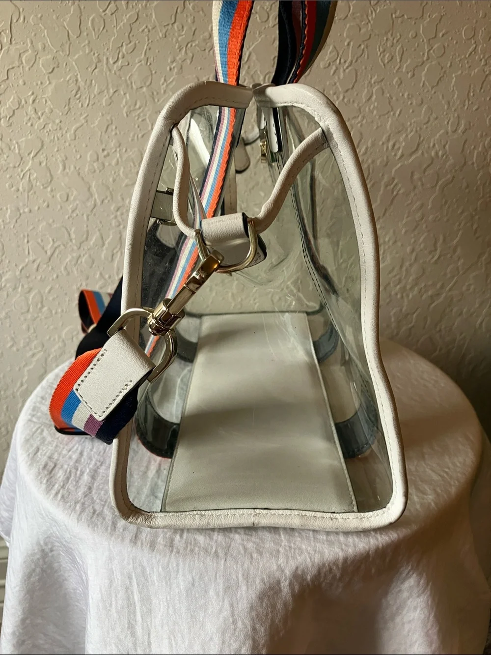 kate spade: Sam See-Through Medium Satchel Tote- Shoulder Strap- flaws